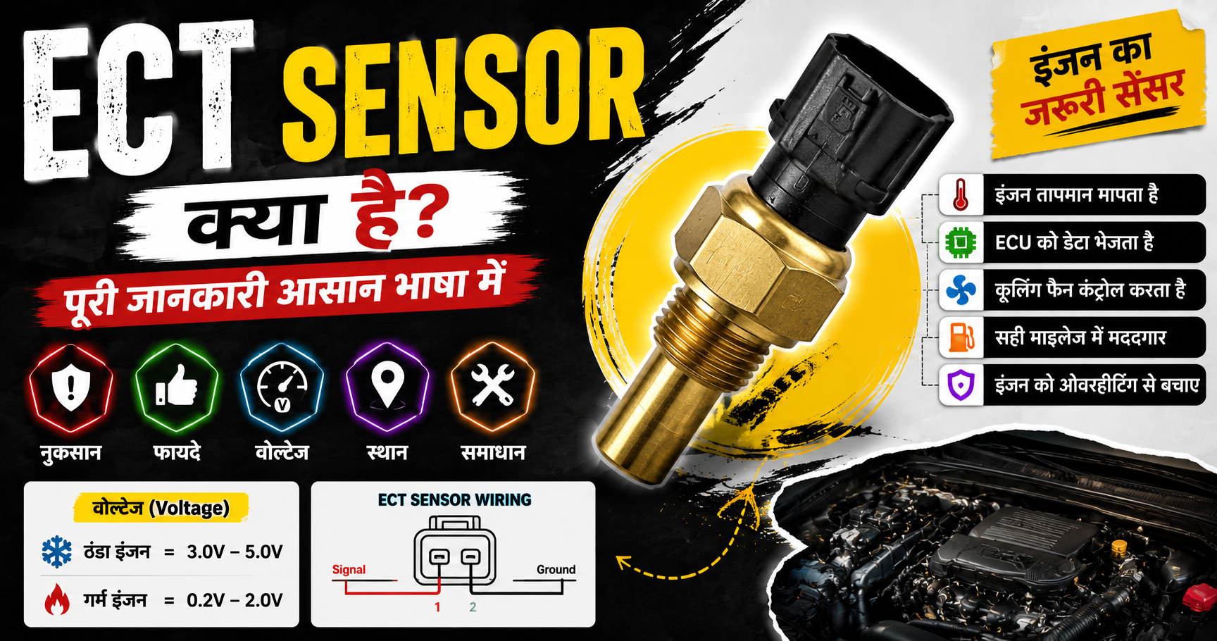 ECT Sensor क्या है ? नुकसान , फायदे और समाधान ।