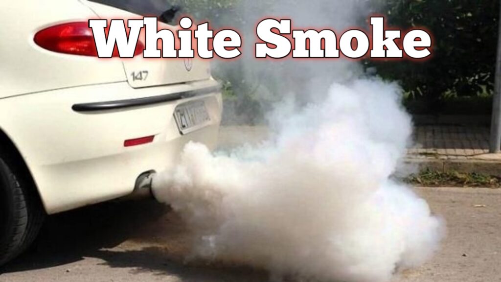 white smoke from car exhust